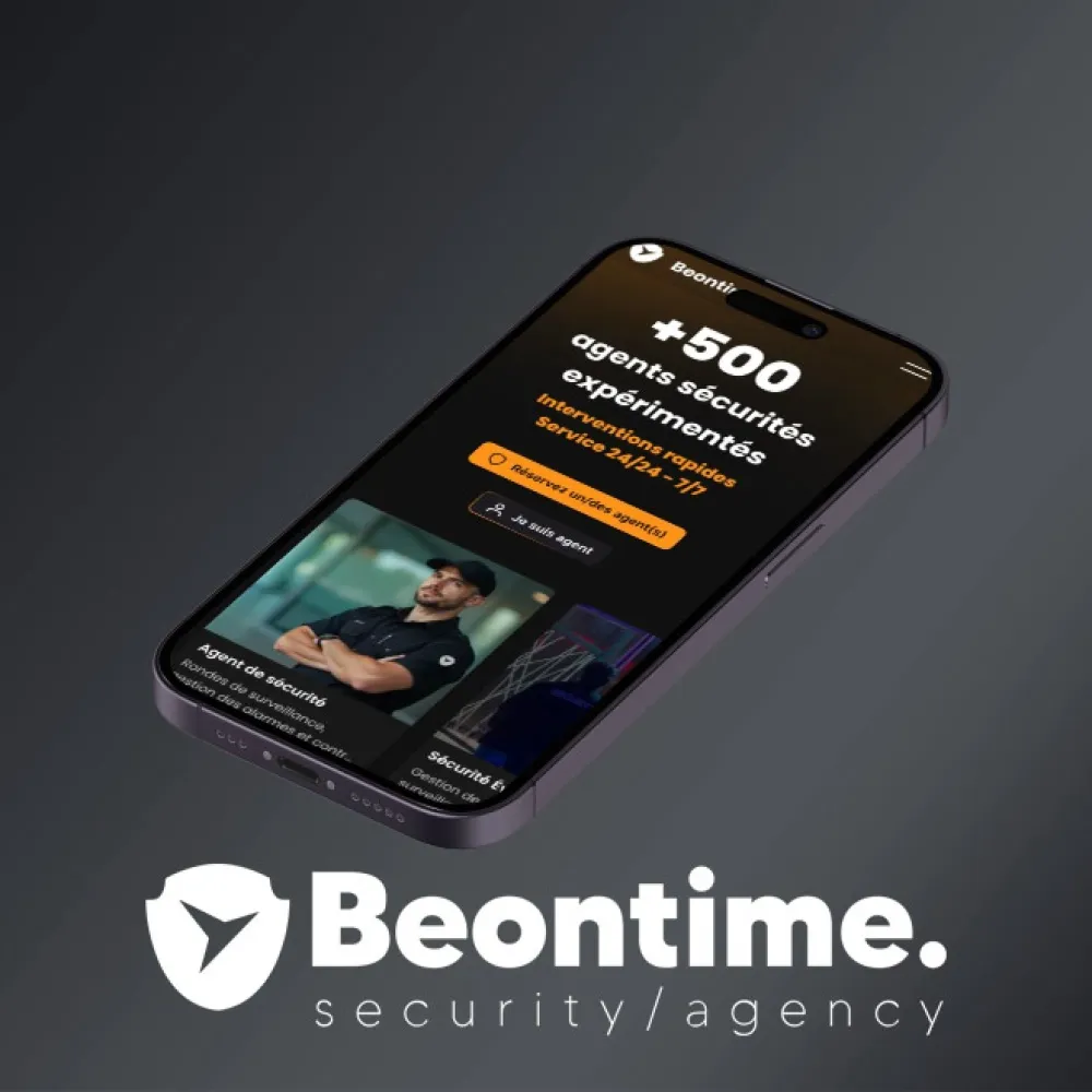 BEONTIME agent de sécurité protection rapprochée gardiennage surveillance hotesse